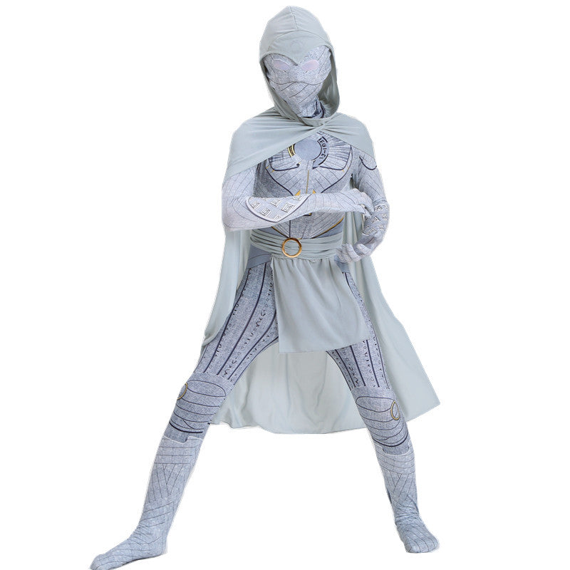 Moonlight Knight Cosplay Costume Jumpsuit Max Spector The Same Hero Tights Children's Clothes