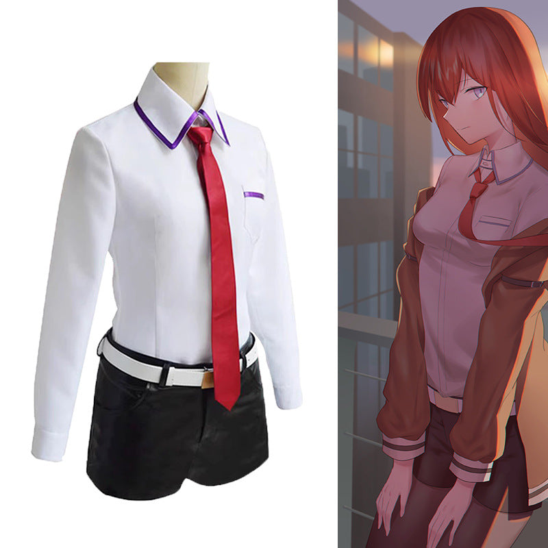Steins Gate Cosplay Costume: Kurisu Makise Full Set