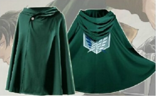 Anime no Kyojin Cloak Cape Clothes Cosplay Costume Fantasia Attack on Titan Plus