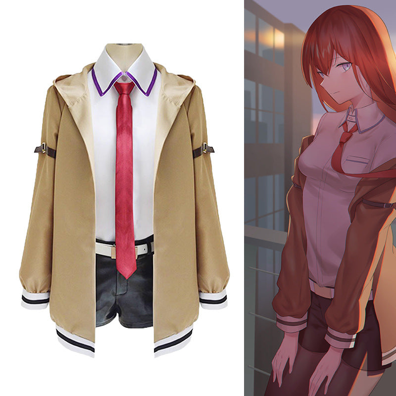 Steins Gate Cosplay Costume: Kurisu Makise Full Set