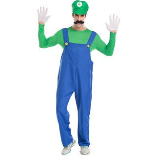 Halloween Mary cosplay game costume group stage performance costume plumber overalls parent-child costume
