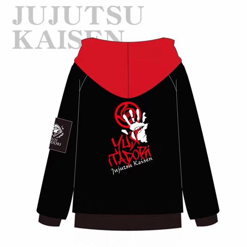 Jujutsu Kaisen Gojo Satoru Itadori Yuji Cosplay Costume Adult Unisex Pullover Coat Casual Hoodie Jacket Sweatshirt Suit Clothes