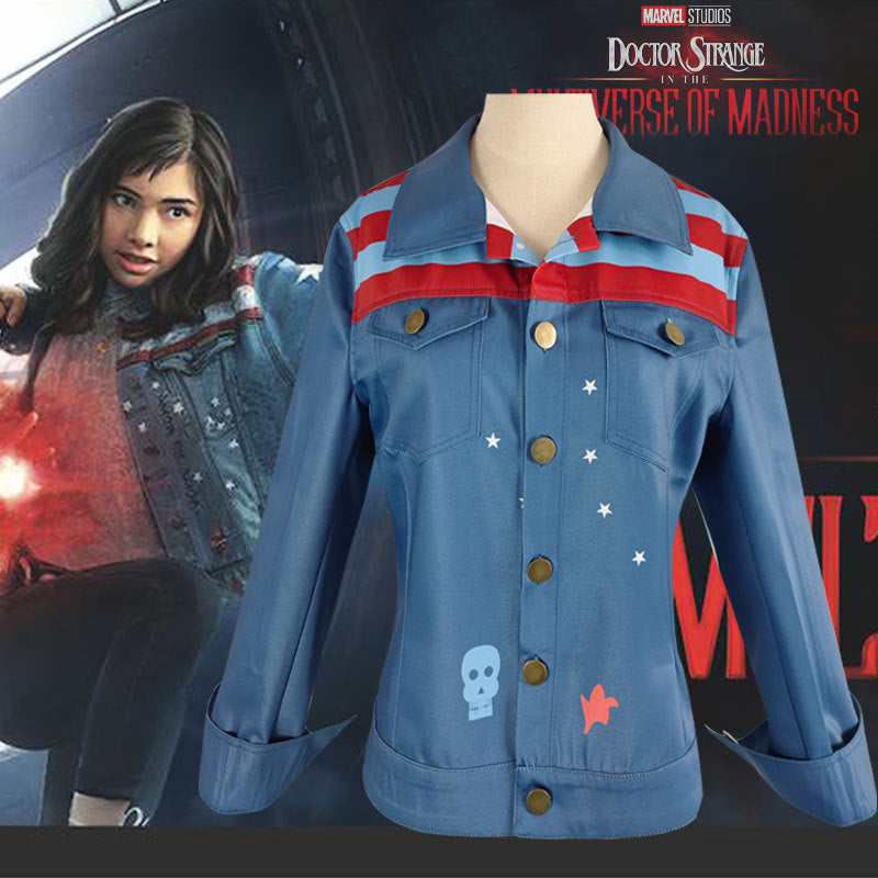 Marvel Doctor Strange 2 Miss America Coat COS Costume Halloween Cosplay Costume