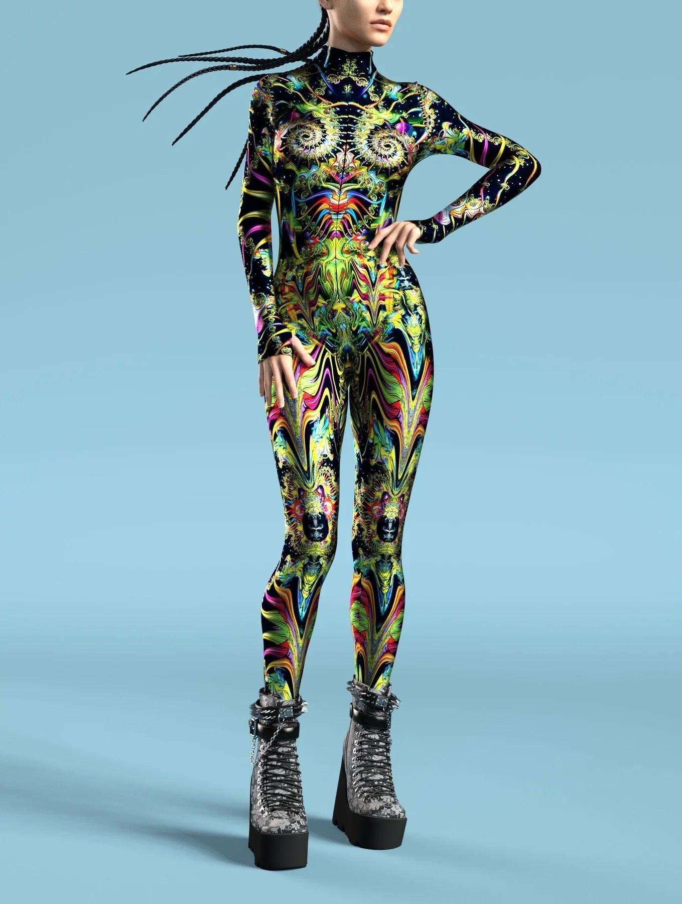 Video Game Pattern Digital Printing Cosplay Jumpsuit