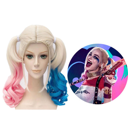 Suicide Squad Harley Quinn Little Ugly Girl Gradient COSplay Wig