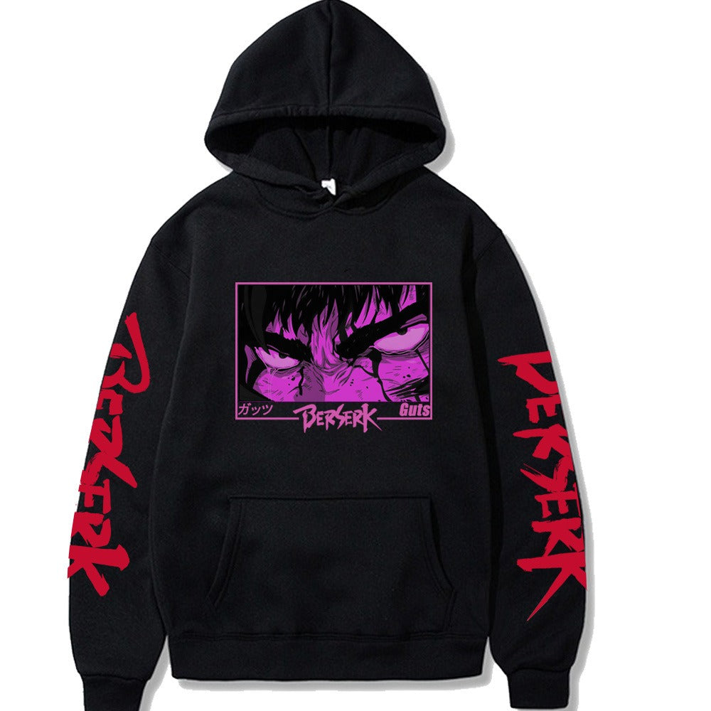 Japanese Marvel Berserk Swordsmanship Legendary Printed Loose Casual Hoodie Hoodie