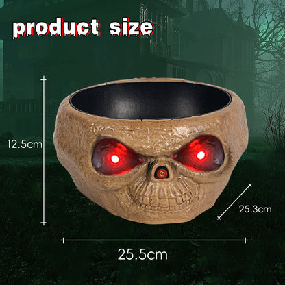 Halloween Candy Bowl with Motion-Activated Skeleton Hand
