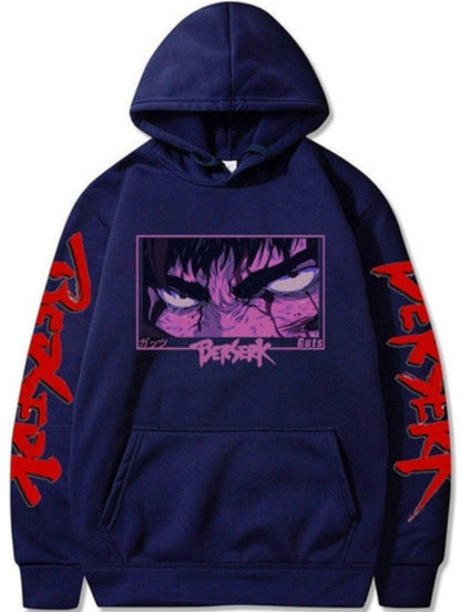 Japanese Marvel Berserk Swordsmanship Legendary Printed Loose Casual Hoodie Hoodie