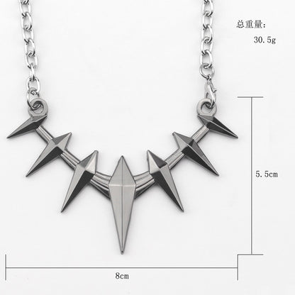 Marvel Black Panther Necklace Mens Pendant Metal Necklace