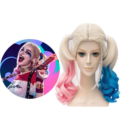 Suicide Squad Harley Quinn Little Ugly Girl Gradient COSplay Wig