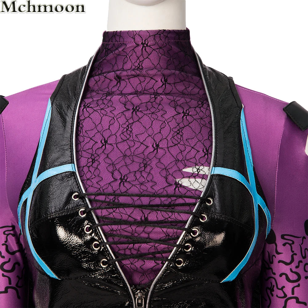 Punchline Cosplay Alexis Kaye Costume Halloween Carnival Sexy Lady Joker Outfit with Boots Custom Made Women Suit