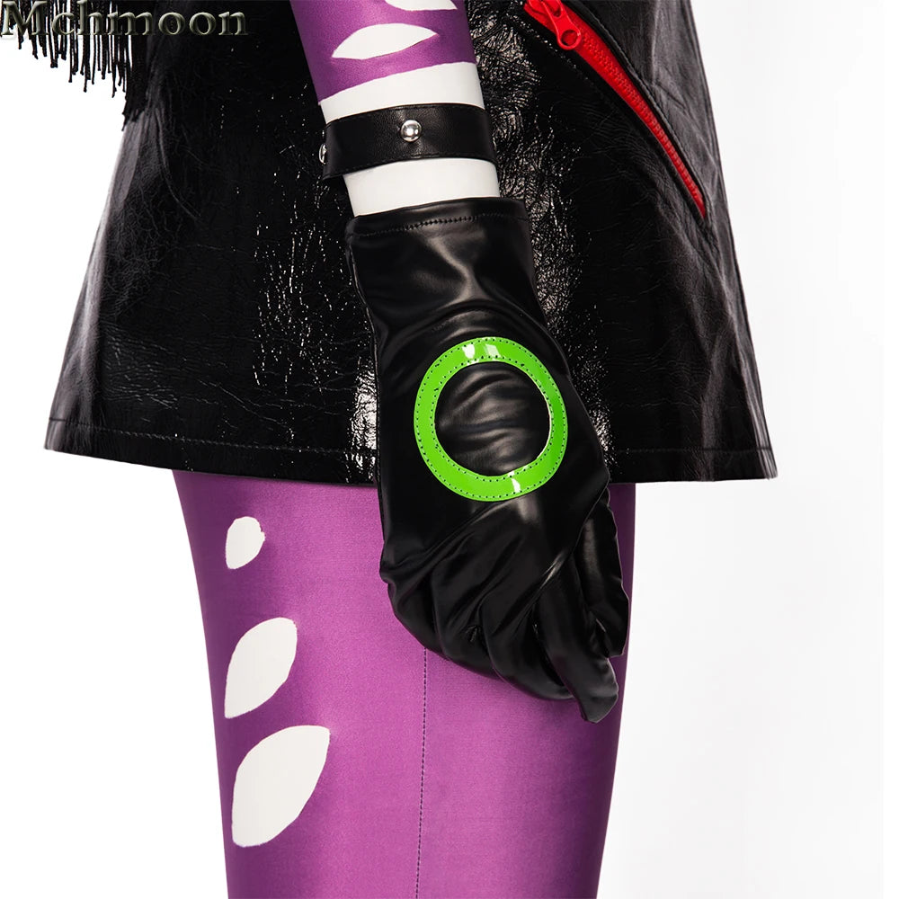 Punchline Cosplay Alexis Kaye Costume Halloween Carnival Sexy Lady Joker Outfit with Boots Custom Made Women Suit