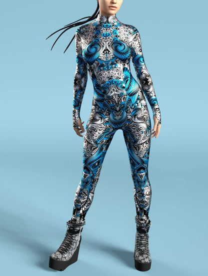 Video Game Pattern Digital Printing Cosplay Jumpsuit